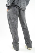 Load image into Gallery viewer, Acid Black “LettYng Go” Flare Pants
