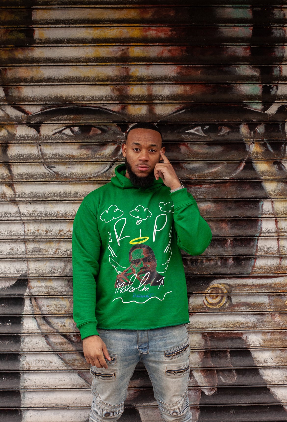 Lucky Green MALCOLM X "Black HistorY" Hoodie