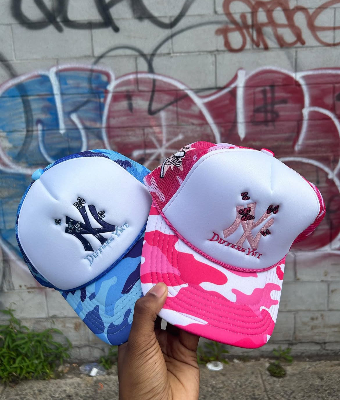 Pink Camo "New York" Trucker Hat