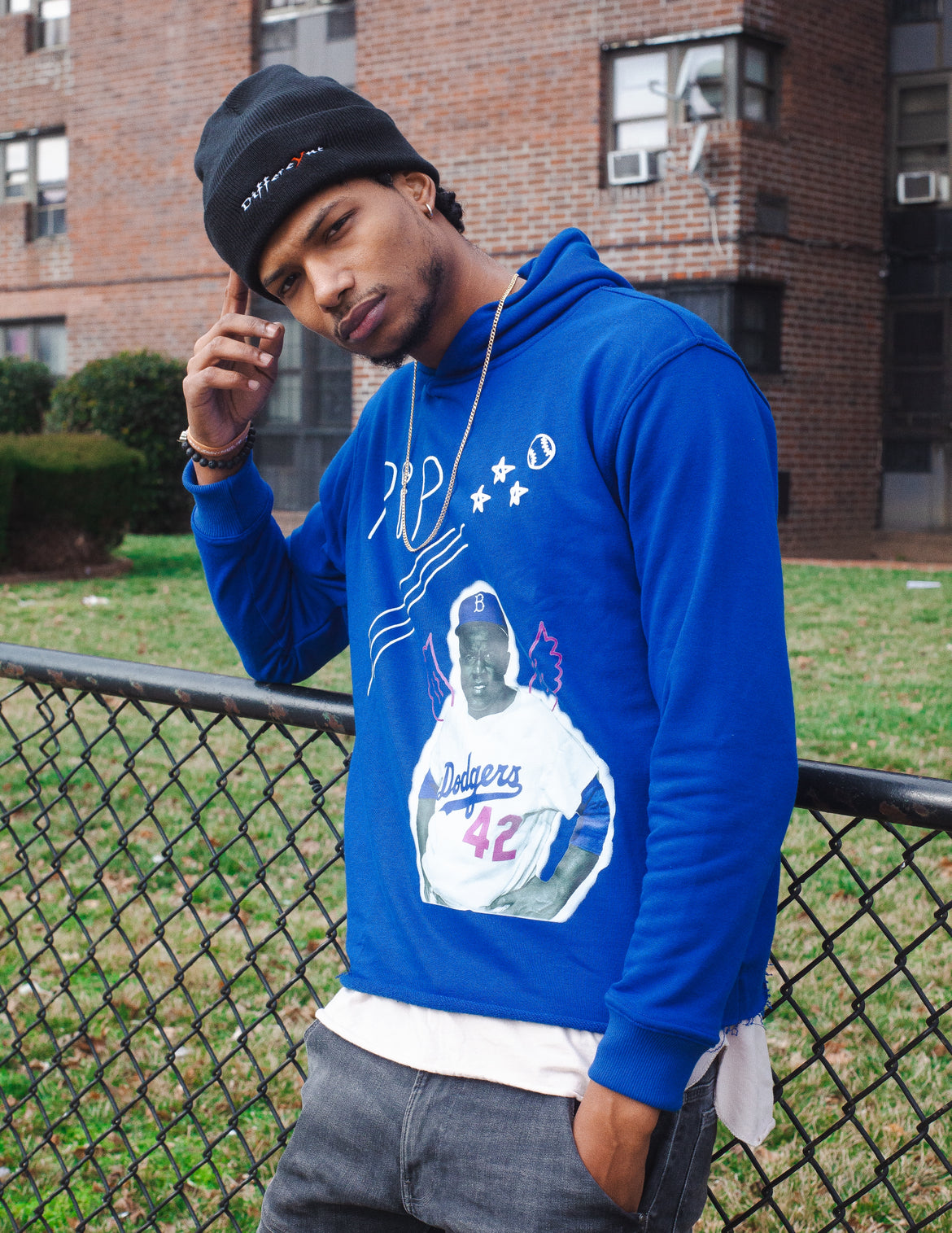 Royal Blue JACKIE ROBINSON "Black HistorY" Hoodie