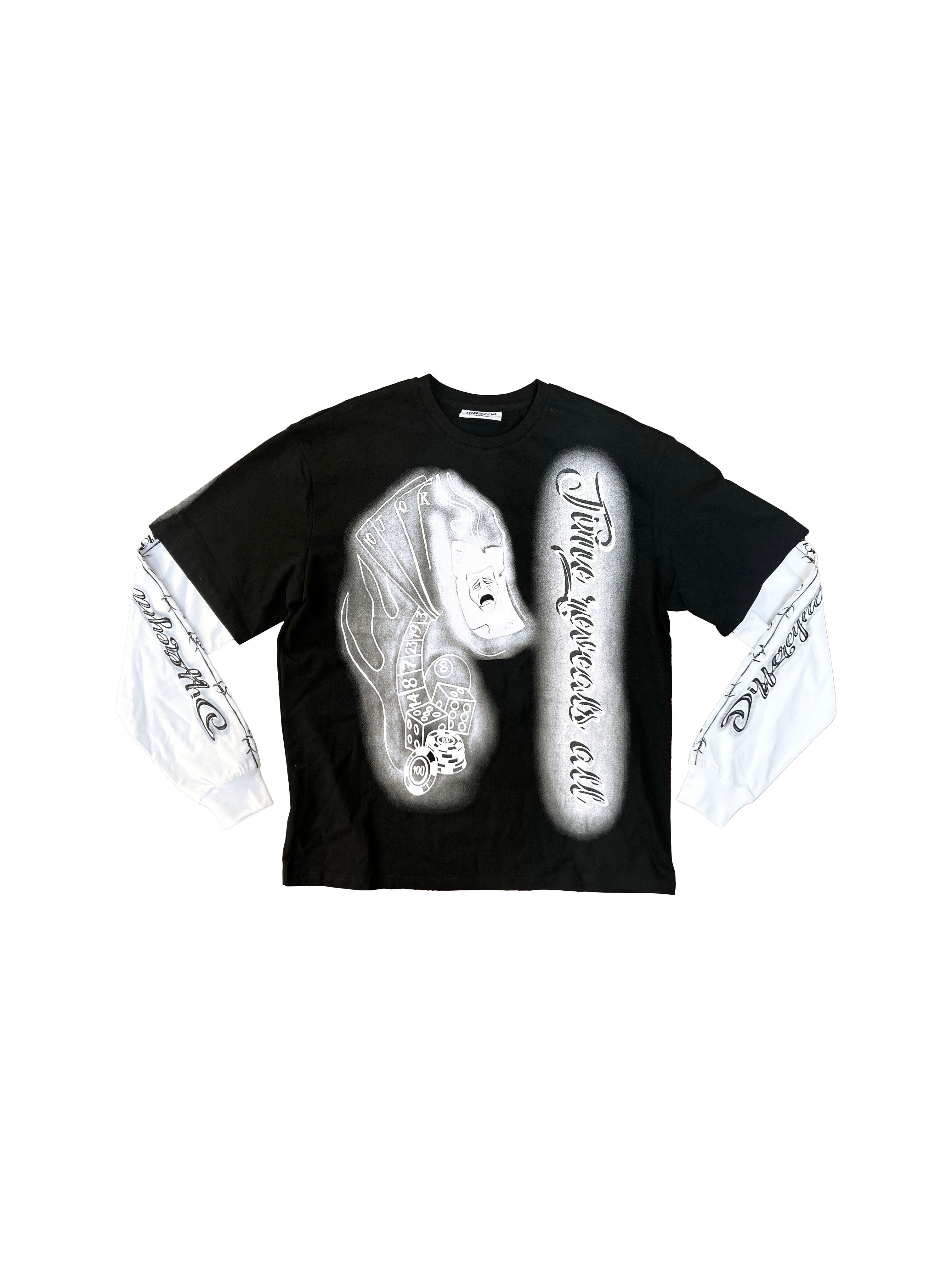 "The WeYght of the Mask" Double-Layered Shirt