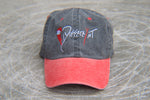 Load image into Gallery viewer, Black/Red "BrokeYn" Dad Hat
